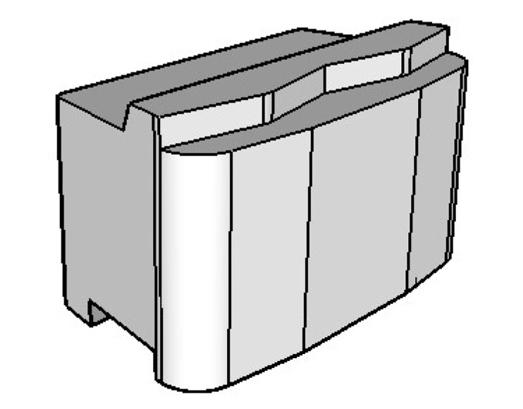 tensar modular concrete blocks for wall construction